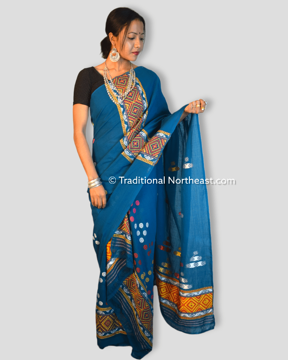 Beige - Assamese Gero Design Mising Eri Silk Handloom Shawl cum Stole by  ITOKRI CRAFTS INITIATIVE l iTokri आई.टोकरी