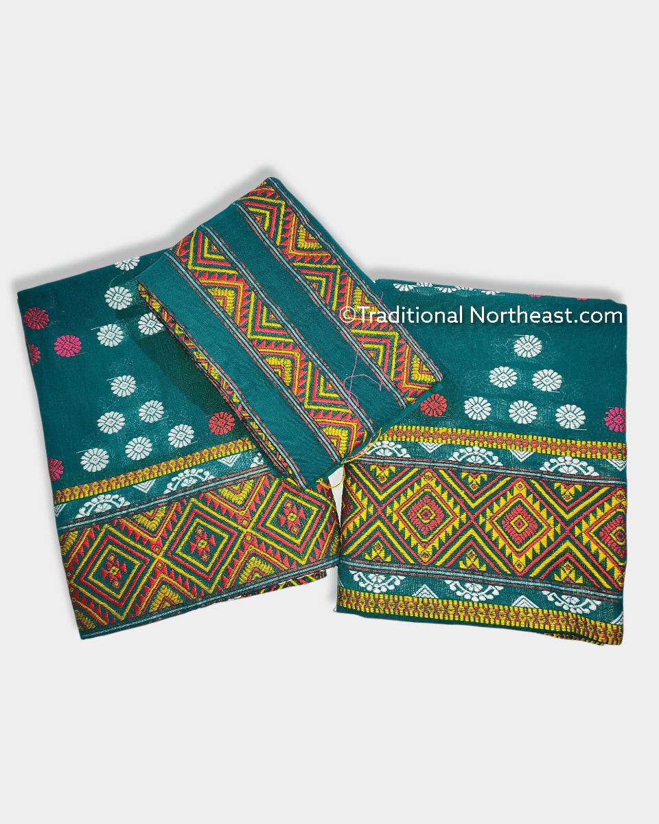 Mising Design Handwoven Mekhela Sador Traditional NorthEast