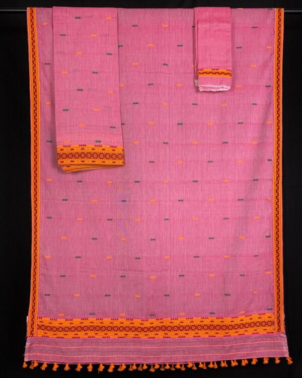 Sador mekhela - Pure cotton - Dimasa design - Image 1