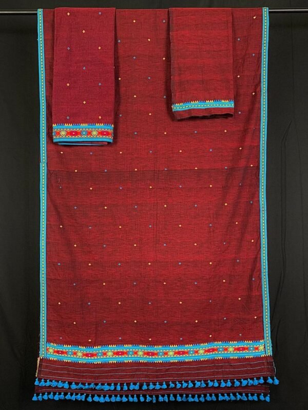 Sador mekhela - Cotton Eri Silk - Dimasa design - Image 1