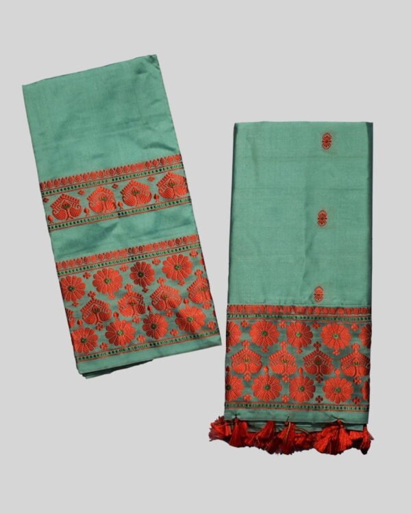 Kids Resom Poly Paat Mekhela Sador – Traditional NorthEast