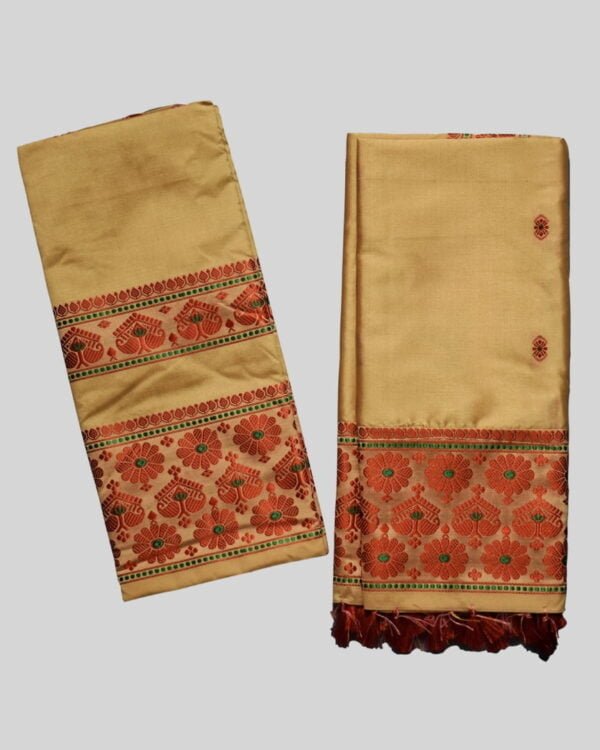 Kids Resom Poly Paat Mekhela Sador – Traditional NorthEast