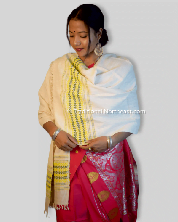 Handwoven Pure Eri stole – Traditional NorthEast