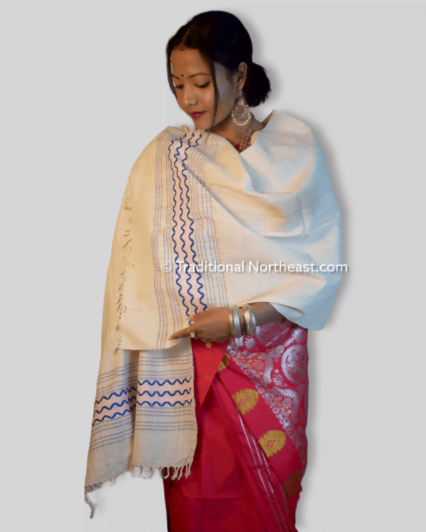 Handwoven Pure Eri stole – Traditional NorthEast