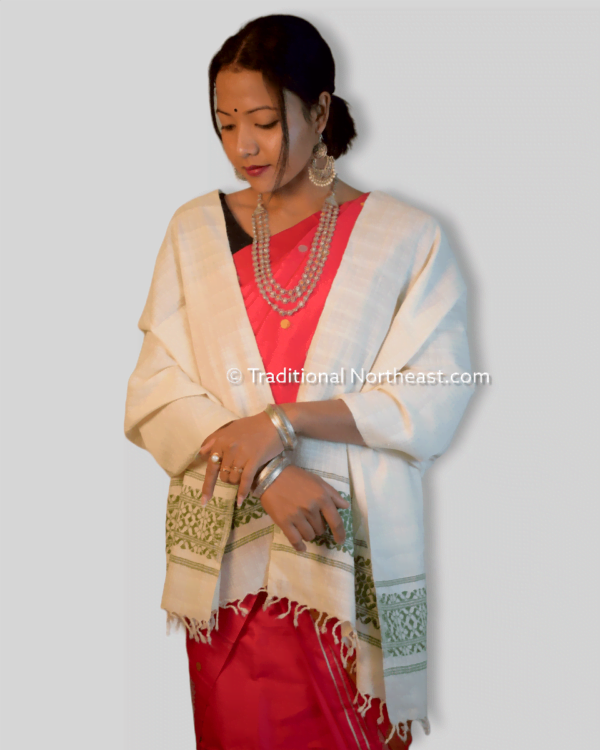 Handwoven Pure Eri stole – Traditional NorthEast