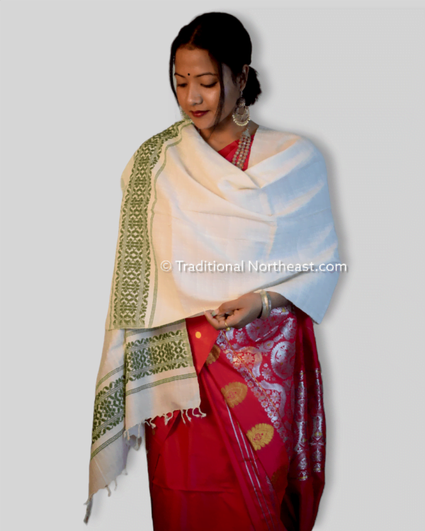 Handwoven Pure Eri stole – Traditional NorthEast