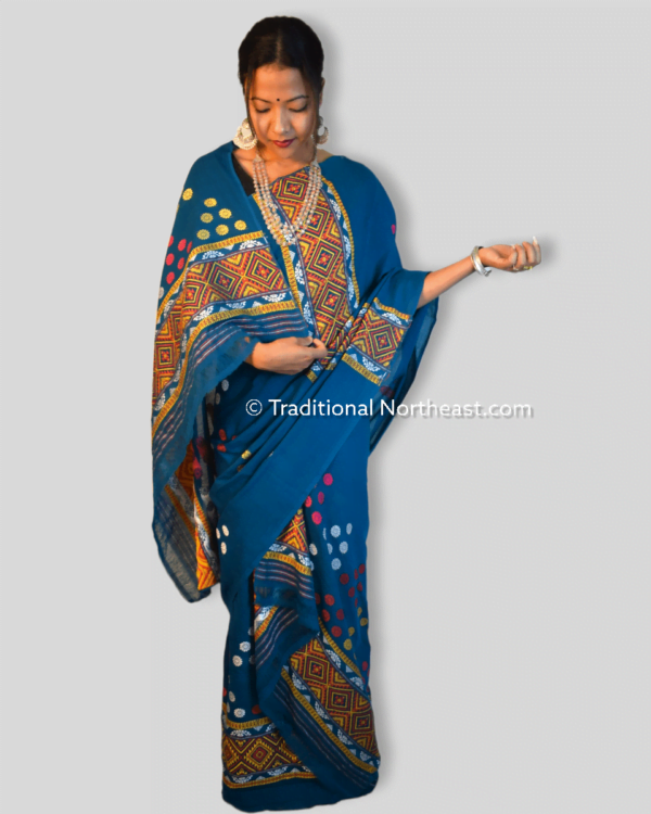 Mising design handwoven Mekhela Sador – Traditional NorthEast