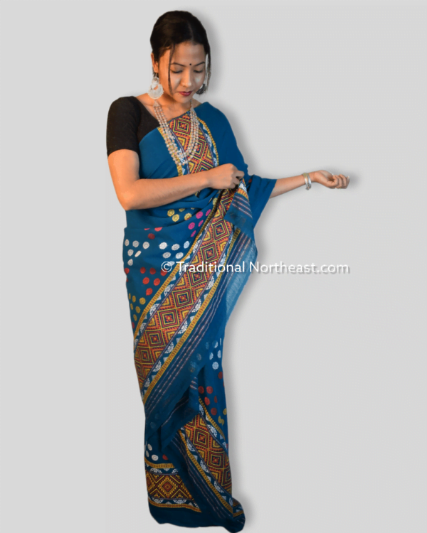 Mising design handwoven Mekhela Sador – Traditional NorthEast