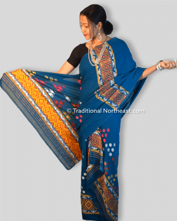 Mising design handwoven Mekhela Sador – Traditional NorthEast