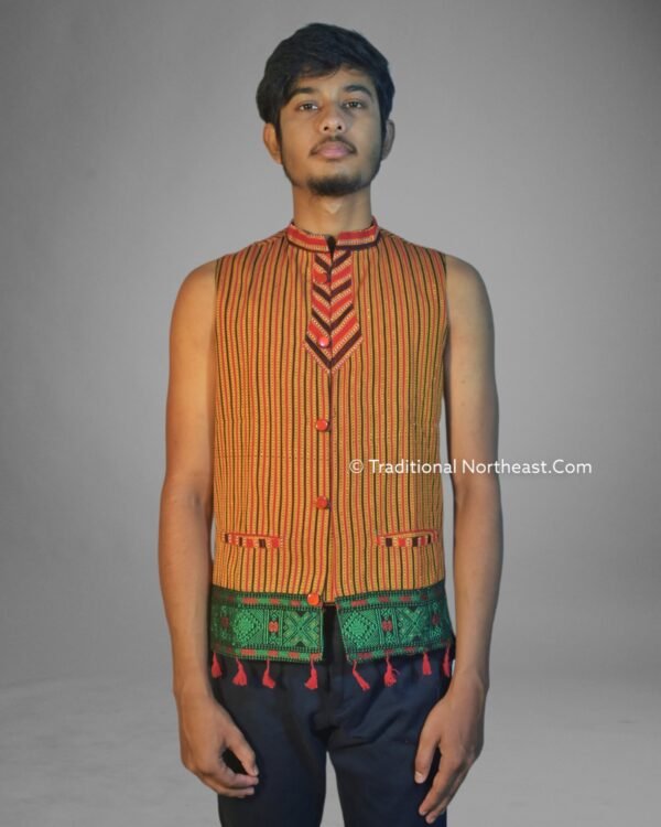 WaistCoat -Men - Karbi Design – Traditional NorthEast