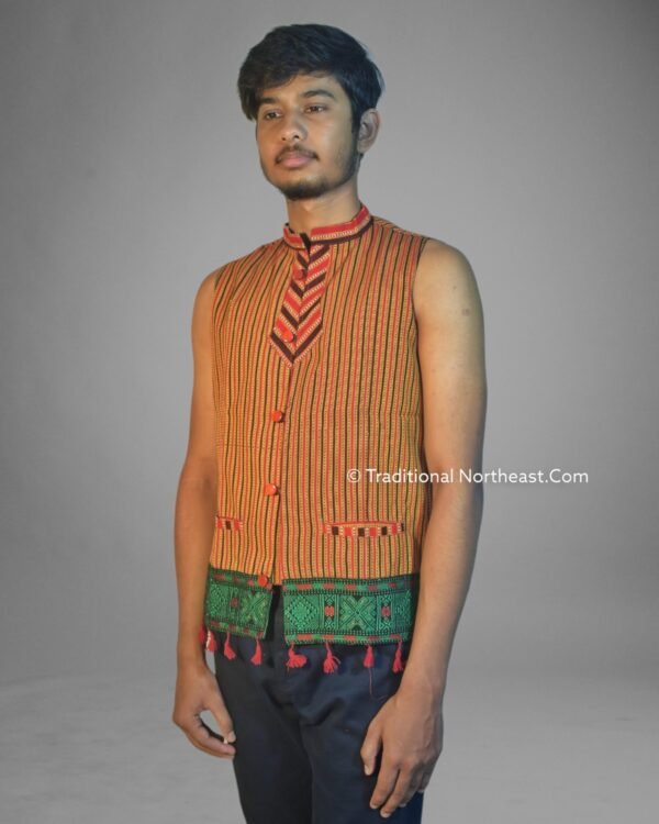 WaistCoat -Men - Karbi Design – Traditional NorthEast