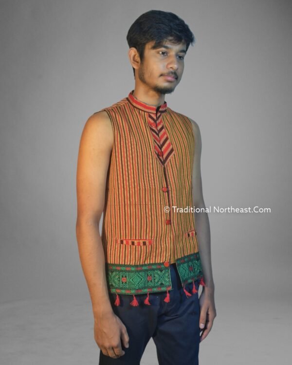 WaistCoat -Men - Karbi Design – Traditional NorthEast