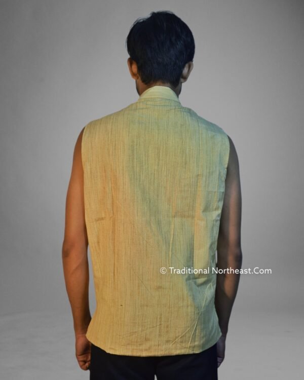 Waistcoat - Men - Ghisa Cotton - Assamese Design – Traditional NorthEast