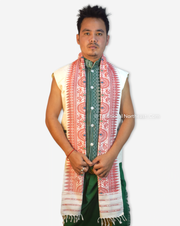 Indi Aronai -Pure Eri Silk's Bodo Traditional Muffler – Traditional NorthEast