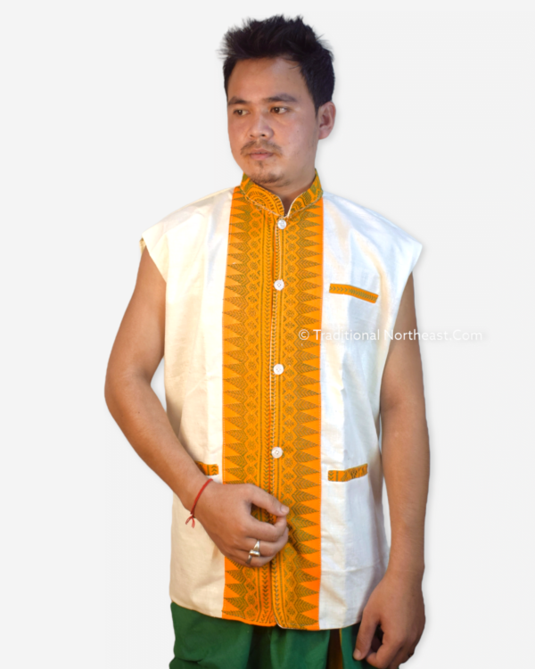 Bodo Pure Eri Silk - Traditional Waistcoat. – Traditional NorthEast