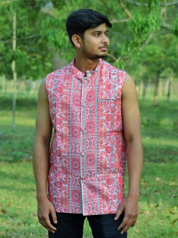 Waistcoat - Men - Assamese Design – Traditional NorthEast