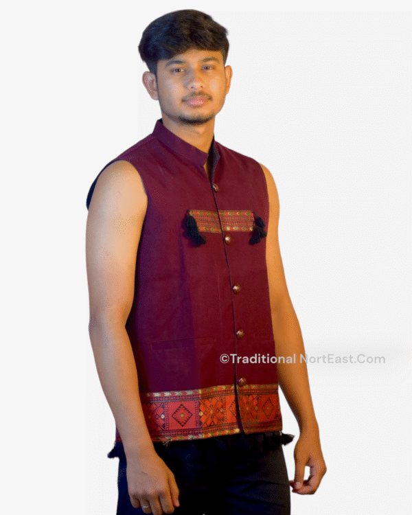 Traditional Waistcoat- Karbi Design – Traditional NorthEast