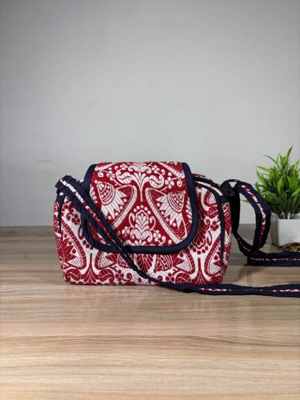Traditional Small Side Bag - Gamosa Design - Image 1