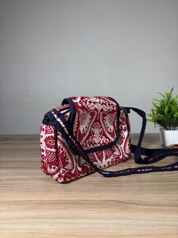 Traditional Small Side Bag - Gamosa Design - Image 2