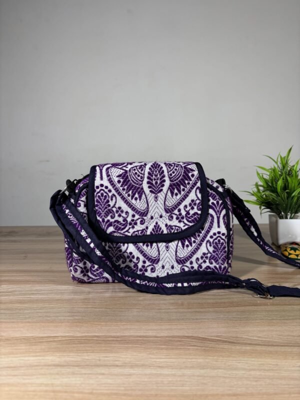 Traditional Small Side Bag - Gamosa Design - Image 1