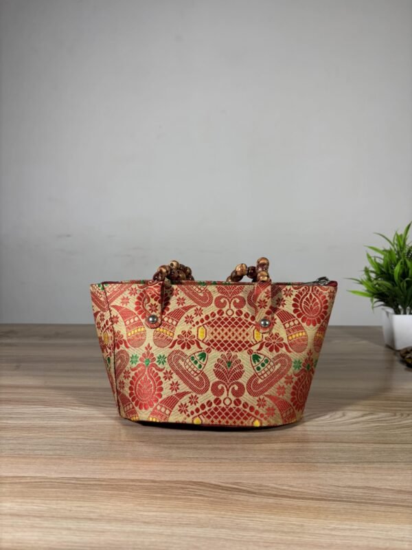 Bag - Rupahi Handle - Traditional Gamosa Design - Image 2