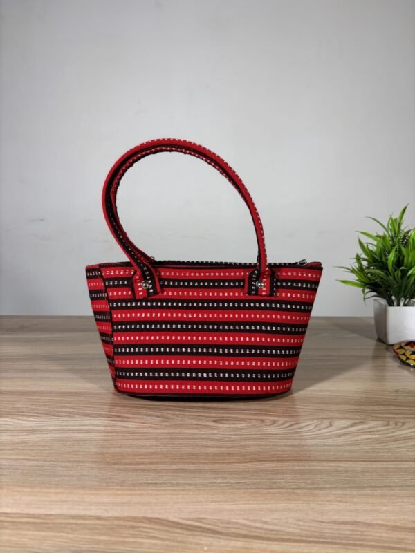 Traditional Designed Hand Bag - Plain Handle - Image 4