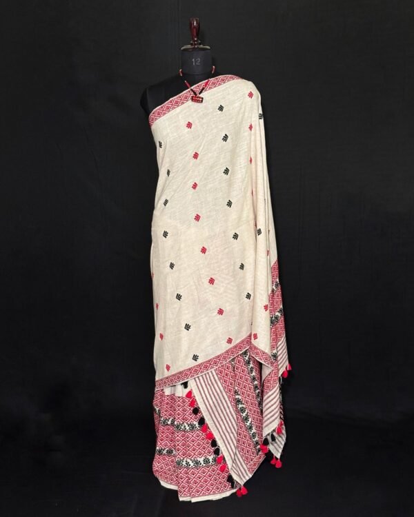 Sador Mekhela - Eri Silk - Assamese Design – Traditional NorthEast