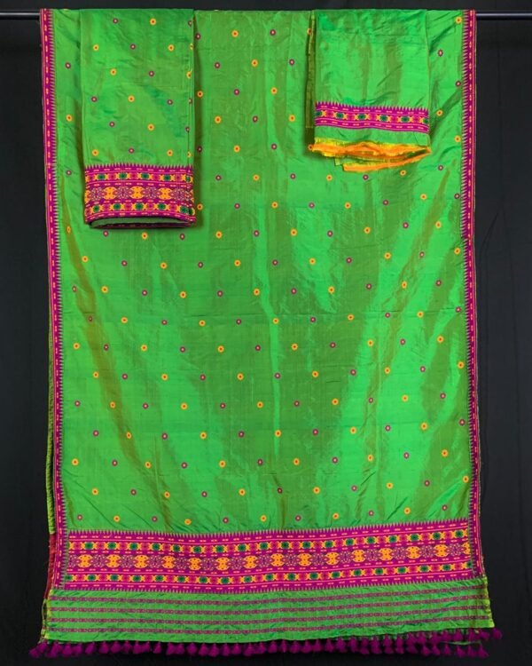 Sador mekhela - Paat/ Assam Silk - Dimasa design - Image 1