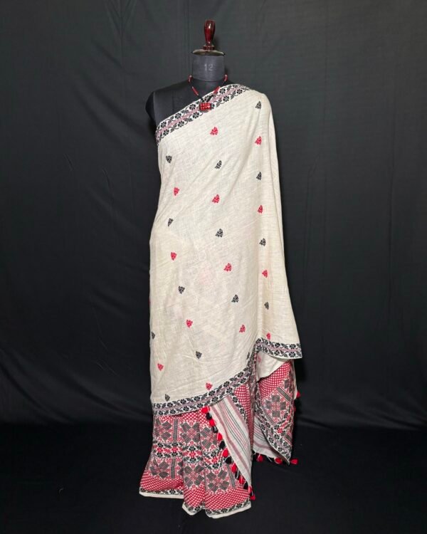 Sador Mekhela - Eri Silk - Assamese Design – Traditional NorthEast