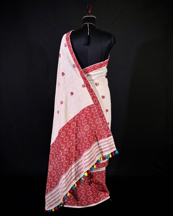 Sador Mekhela - Eri Silk - Assamese Design – Traditional NorthEast