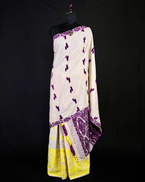 Sador Mekhela - Eri Silk - Assamese Design – Traditional NorthEast