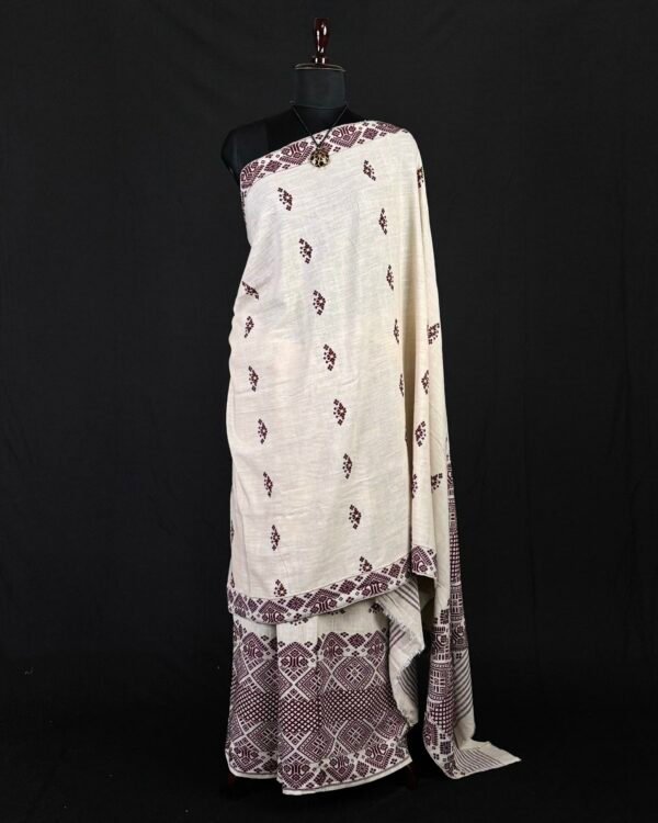 Sador Mekhela - Eri Silk - Assamese Design – Traditional NorthEast