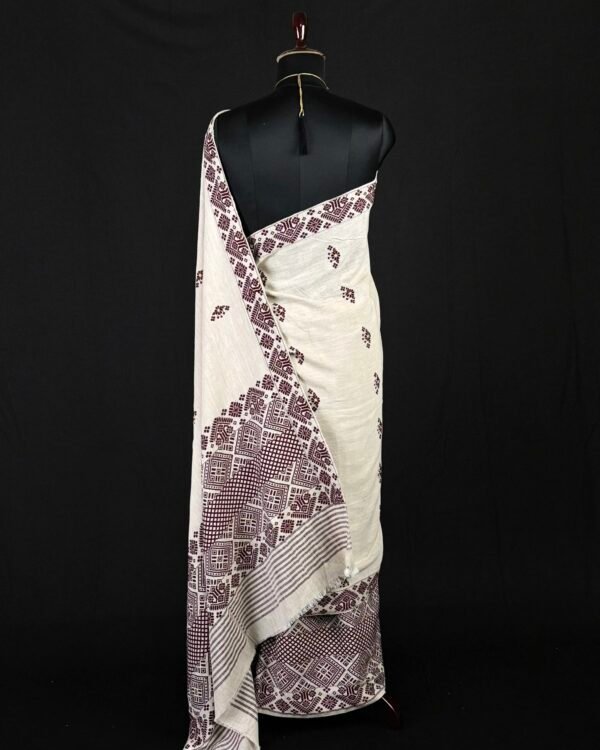 Sador Mekhela - Eri Silk - Assamese Design – Traditional NorthEast