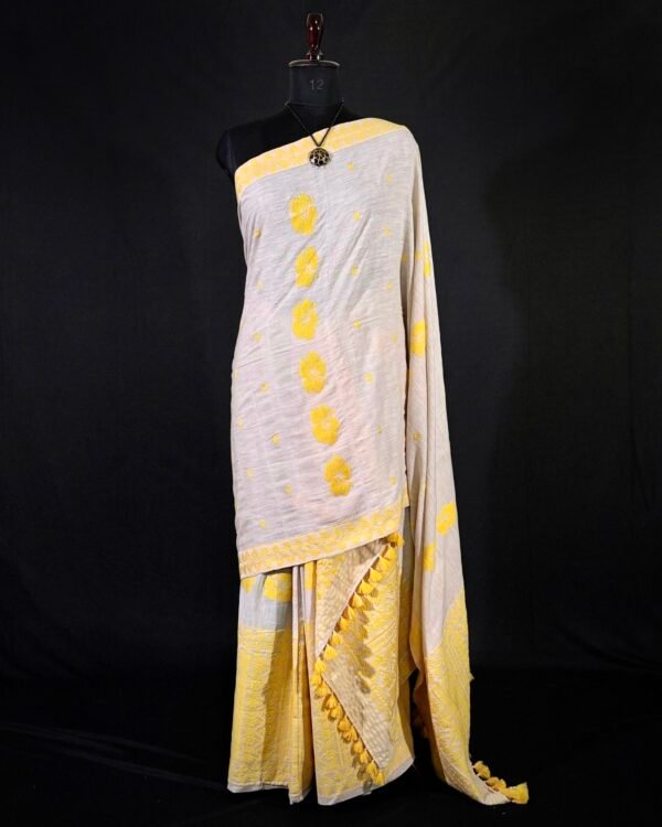 Sador Mekhela - Eri Silk - Assamese Design – Traditional NorthEast