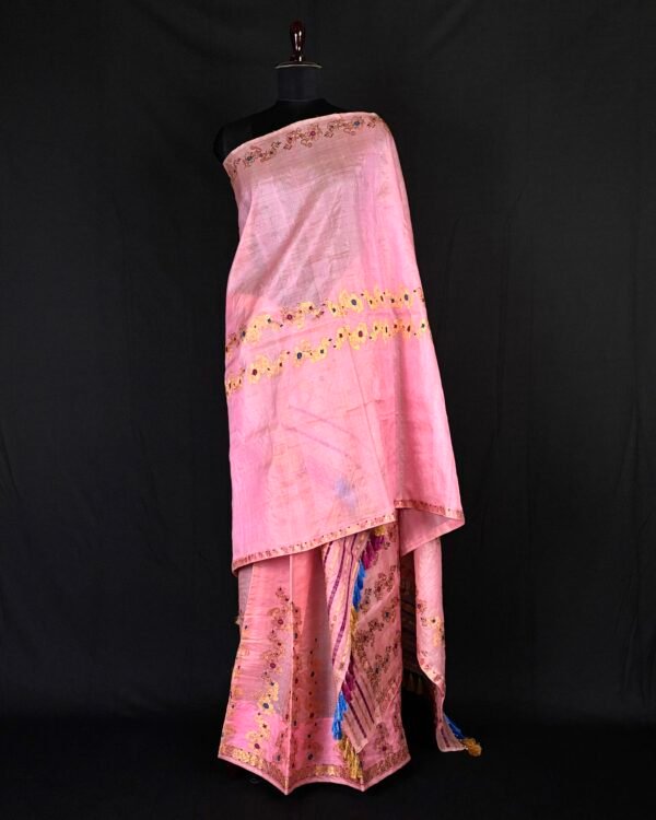 Sador Mekhela - Kesa Paat/Raw Silk by Tussar Silk - Traditional Design – Traditional NorthEast