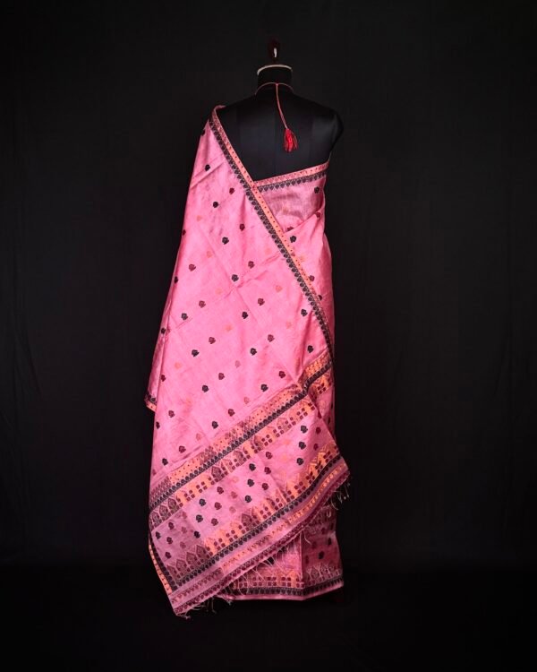 Sador Mekhela - Dye Tussar Silk - Traditional Design – Traditional NorthEast