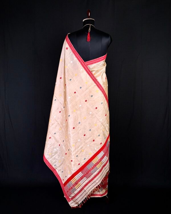 Sador Mekhela - Tussar Silk - Traditional Design – Traditional NorthEast
