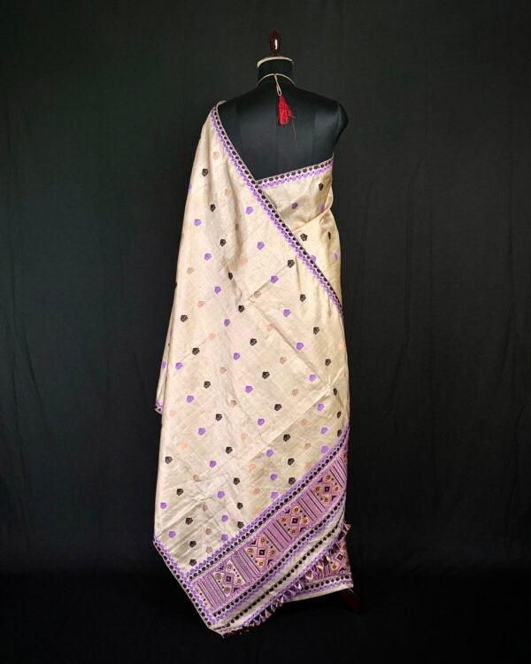 Sador Mekhela - Tussar Silk - Traditional Design – Traditional NorthEast