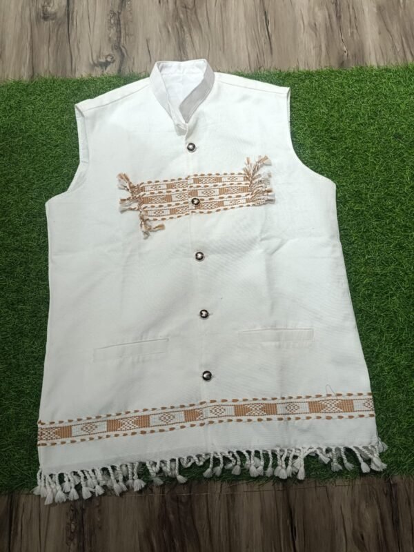 WaistCoat - Men - Cotton - Karbi Design – Traditional NorthEast