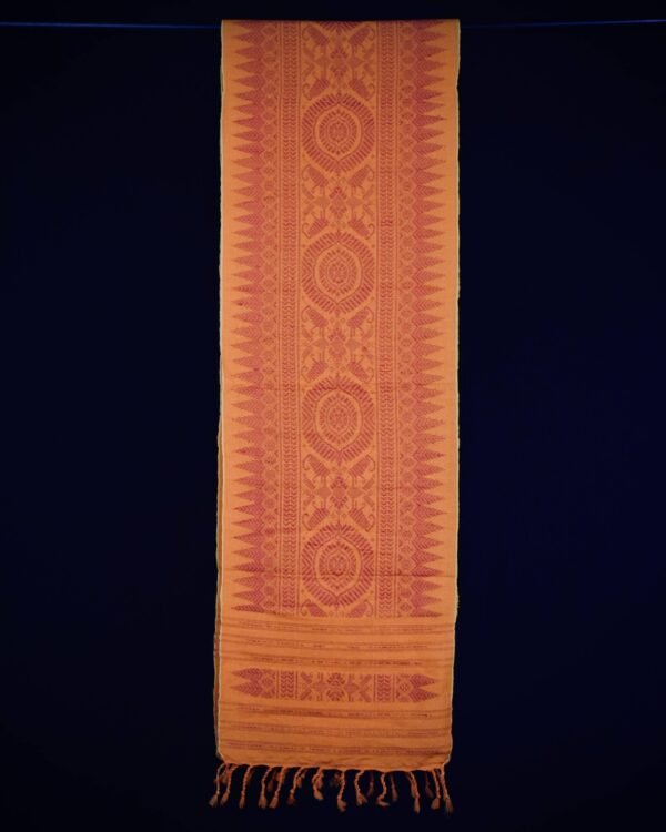 Aronai - Red Flower - Traditional Bodo Muffler- Q2 - Image 1