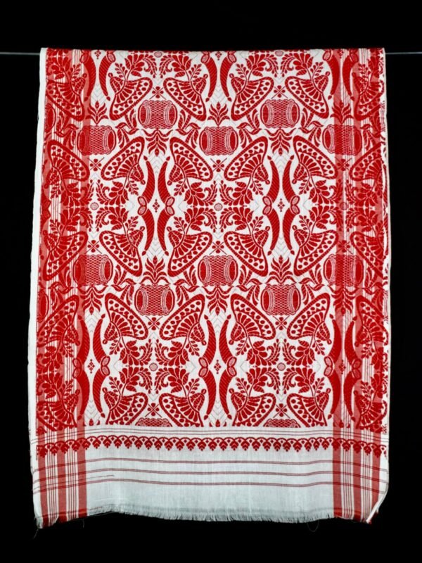 Gamosa - Cotton - Handmade Assamese Traditional Design - Image 1