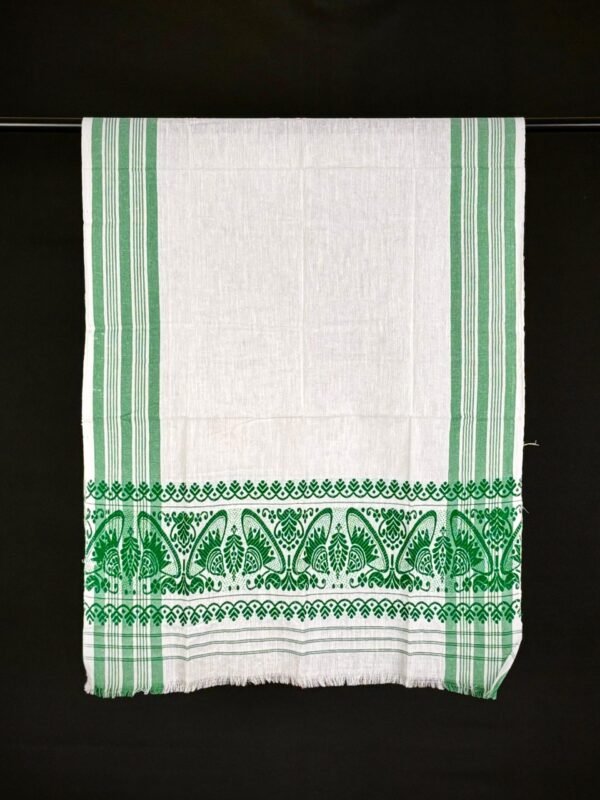 Gamosa - Cotton - Handmade Assamese Traditional Design - Image 1