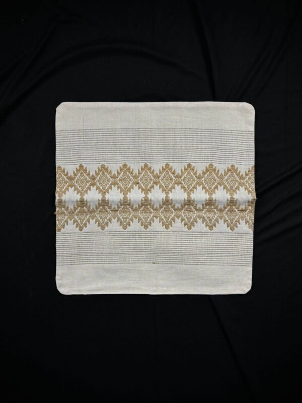 Cushion Cover - Kora Cotton Ghisa - Traditional Design - Image 1