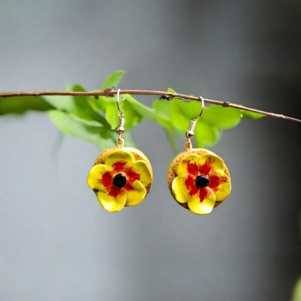 Earrings - Bamboo Blossom with Potli Bag – Traditional NorthEast