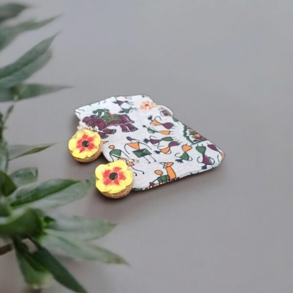 Earrings - Bamboo Blossom with Potli Bag – Traditional NorthEast