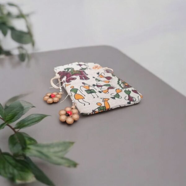 Earrings - Bamboo Blossom with Potli Bag – Traditional NorthEast