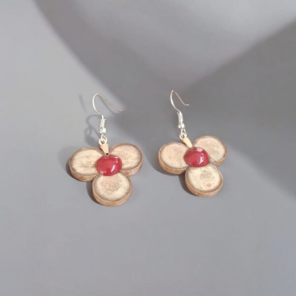 Earrings - Bamboo Blossom with Potli Bag – Traditional NorthEast