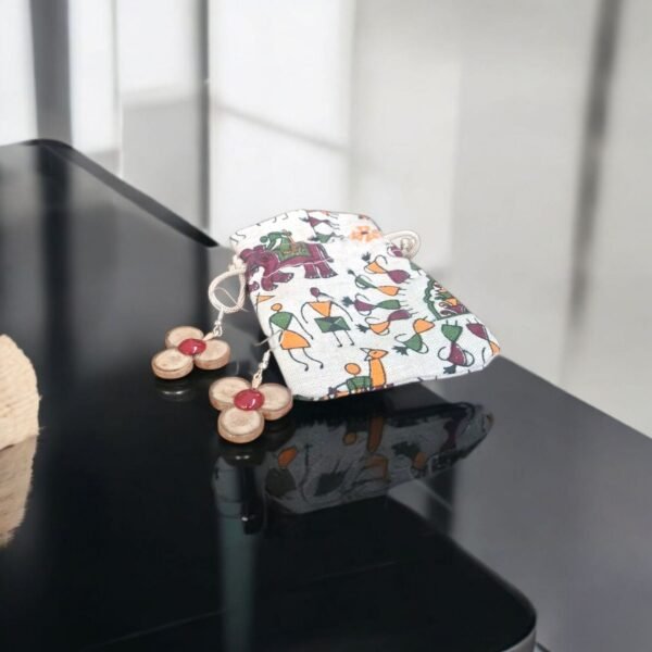 Earrings - Bamboo Blossom with Potli Bag – Traditional NorthEast