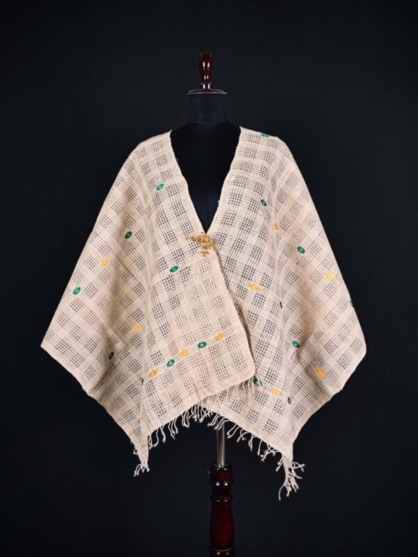 Stole - Eri Silk - Net Design – Traditional NorthEast