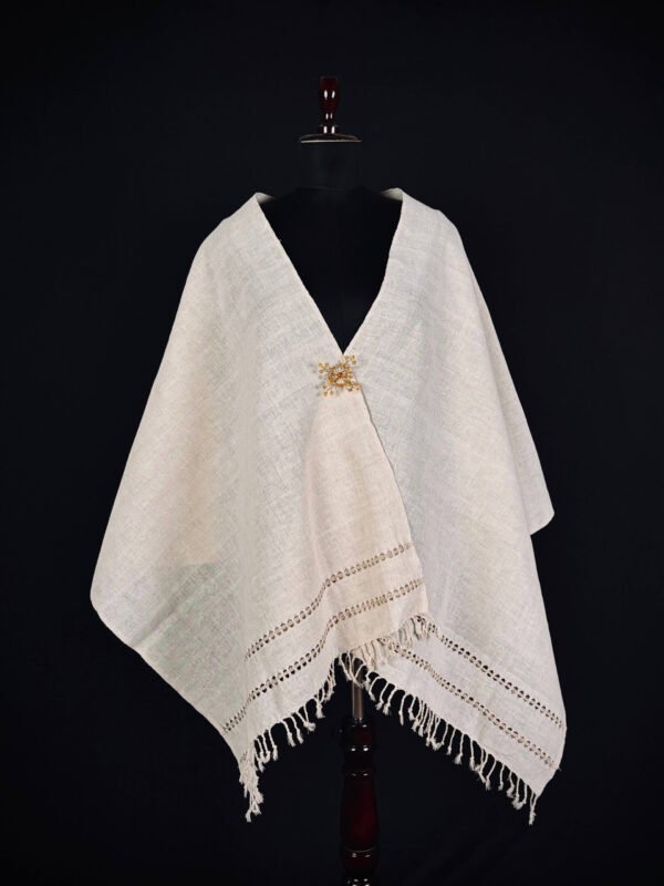 Stole - Eri Silk - Net Design – Traditional NorthEast